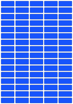 Виниловые наклейки для маркировки Policomprint М8, 25х10 мм. 80 шт.