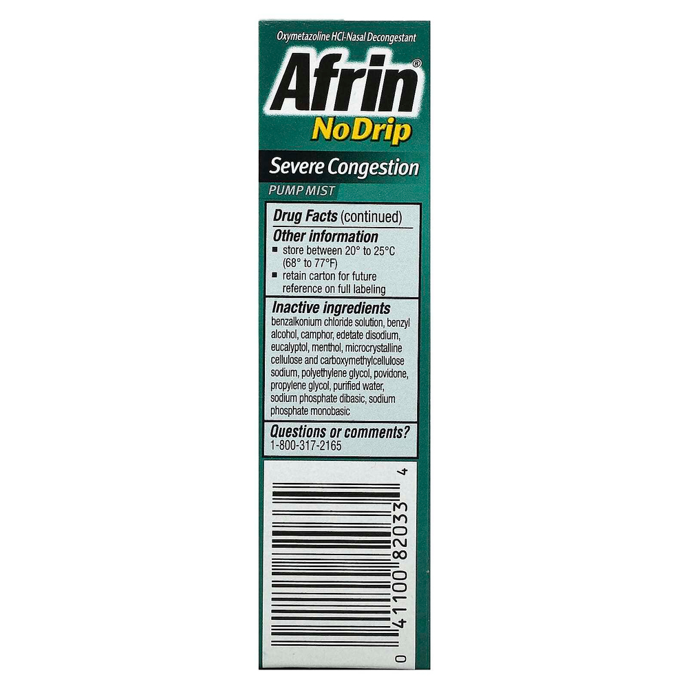 Afrin, Спрей с дозатором против сильных скоплений, 15 мл (1/2 жидк. унц.)