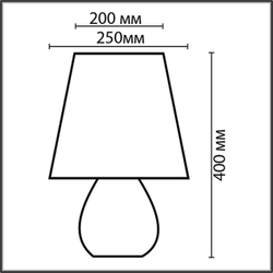 8120/1T COMFI LN26 477 белый, керамика/текстиль Настольная лампа E27 1*60W 220V SONA