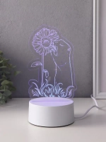 Светильник "Суслик и ромашка" LED RGB от сети RISALUX 9,5х10