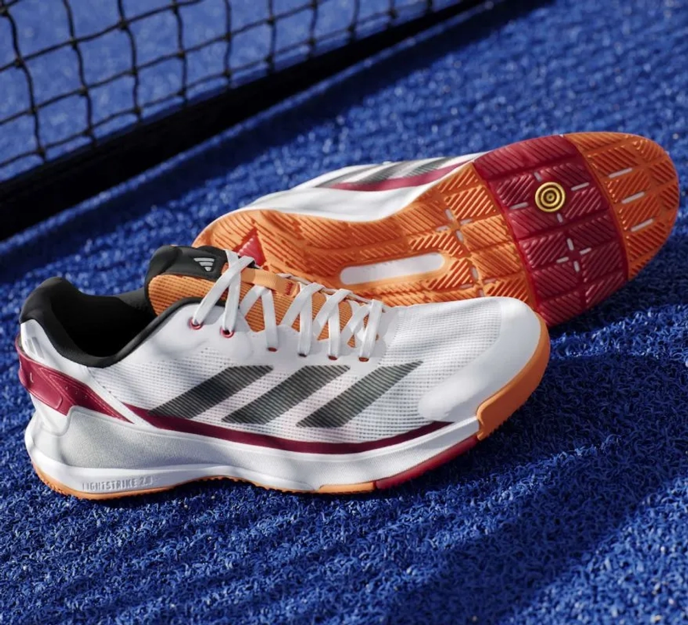 Мужские кросовки для Padel Adidas Crazyquick LS Padel M - cloud white/core black/lucid orange