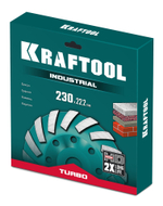 KRAFTOOL Turbo d 230 мм, сегментная алмазная чашка, INDUSTRIAL (33368-230)