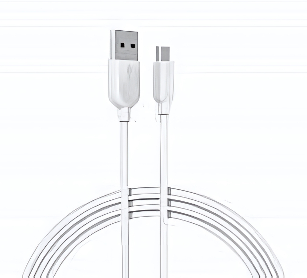 Кабель Borofone BX14 USB-microUSB 2.4A 2м PVC White