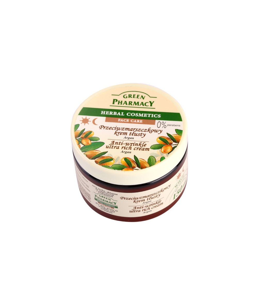 Green Pharmacy Face Care Argan - питательный крем против морщин для сухой кожи /   150  ml  / GTIN 5904567052807