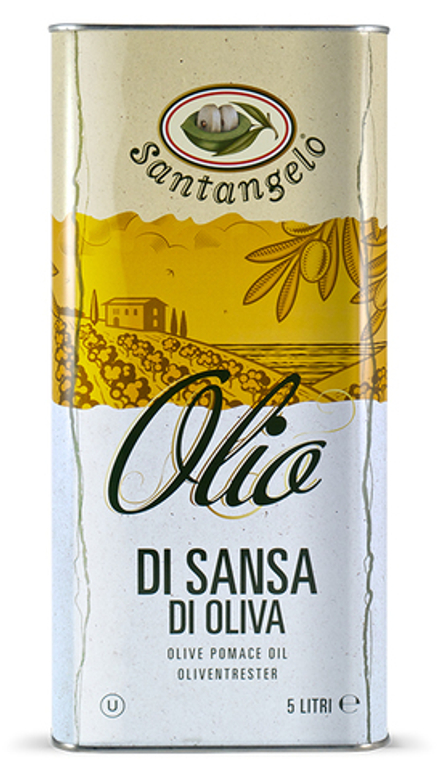 Оливковое масло SANTANGELO / VERDE ORO  Рафинированное (Pomace) 5 литров в жестяной канистре Италия