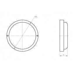 Светильник ЖКХ светодиодный ЭРА SPB-201-0-65K-018 настенно-потолочный IP65 18Вт 6500К 1710Лм 185x185x37 матовый | Светильники для ЖКХ IP65