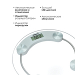 Весы напольные электронные до 180кг, стеклянный корпус ATH-6142 (white)