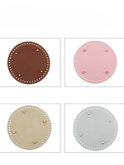 Дно для вязаной сумок или корзинки (круг 19 см, цвет темно-коричневый) / основание для вязаных крючком сумок