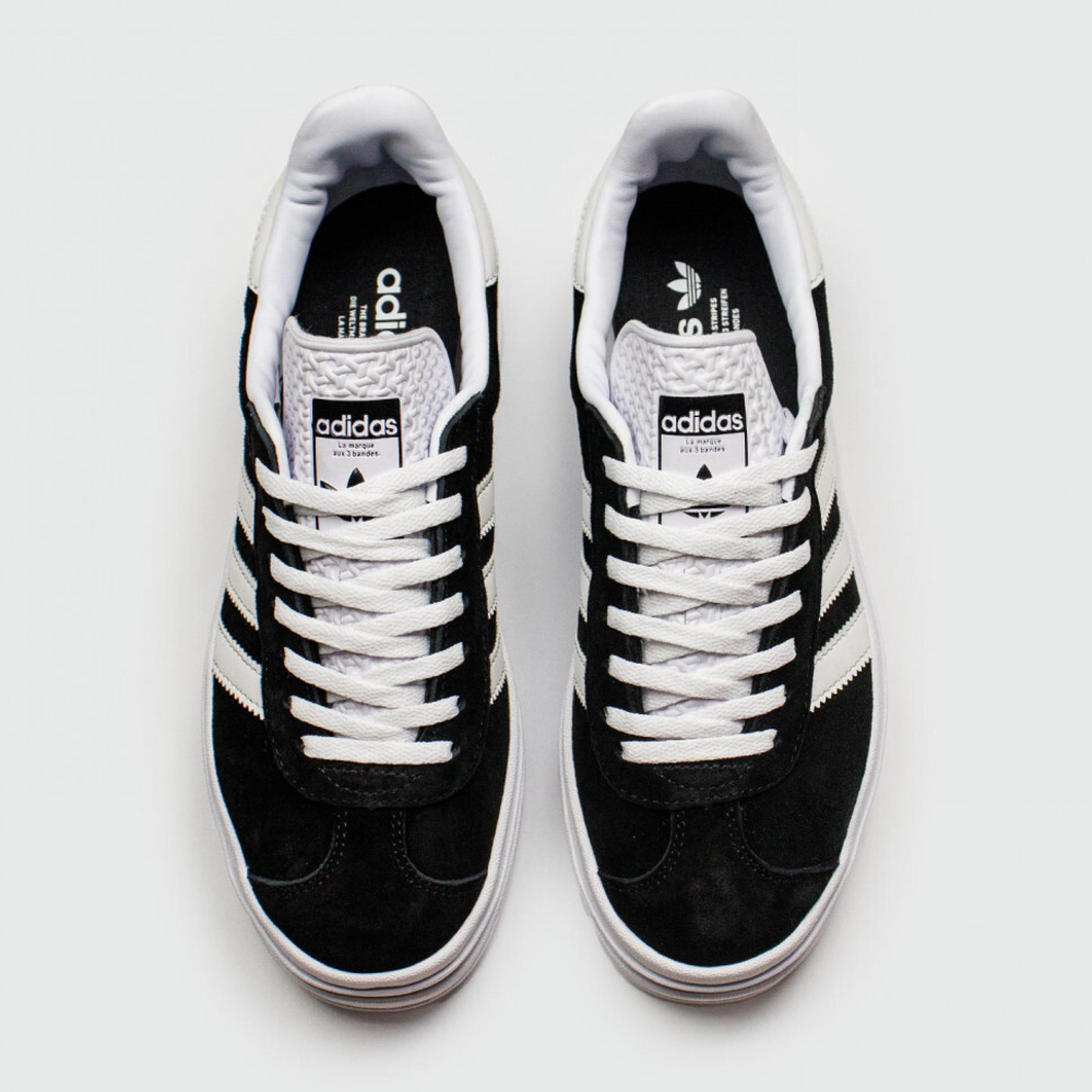 кроссовки Adidas Gazelle Bold Black / White Wmns