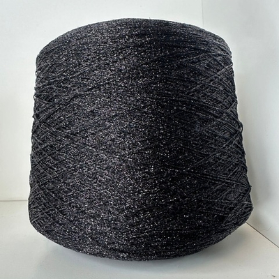 ROCKETTINO - Torcitura di Domaso; 52% металлизированный люрекс, 48% п/а; 920м/100гр; col. 617N, цвет: черный; S501