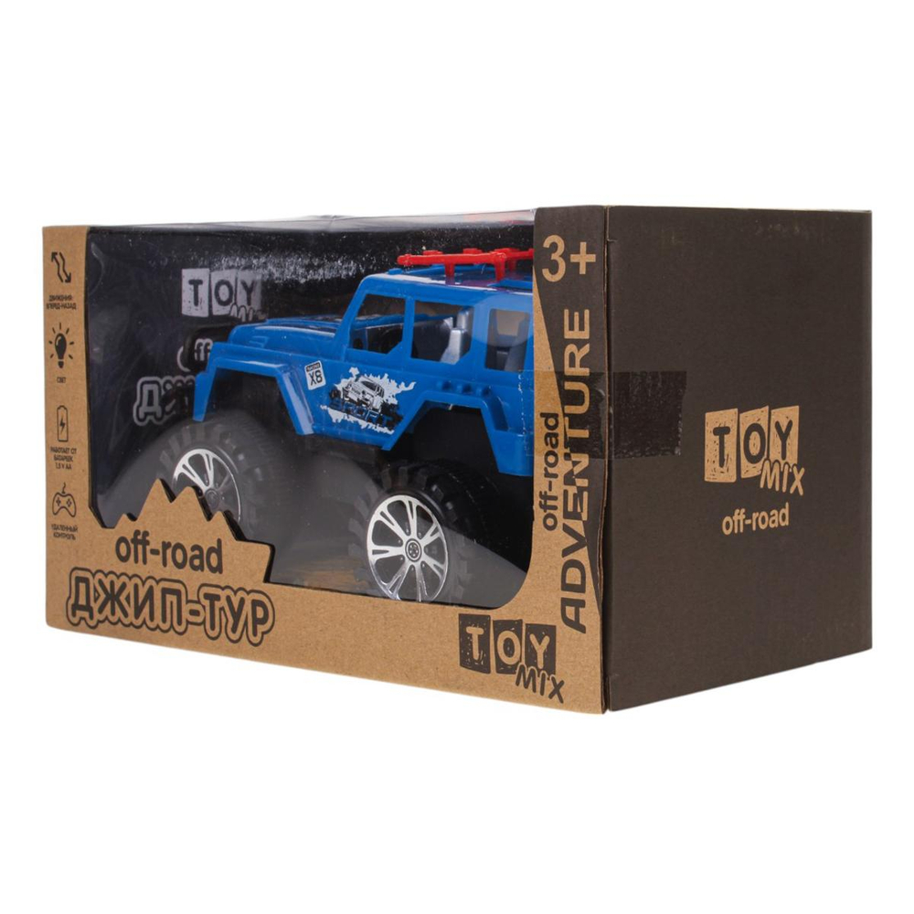 Джип на РУ 24,5*13*13см. движение вперед/назад, синий