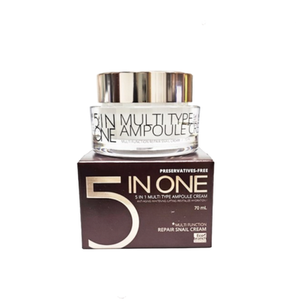 Восстанавливающий крем с улиткой Eco Branch 5 all in 1 "REPAIR SNAIL CREAM" 70 мл