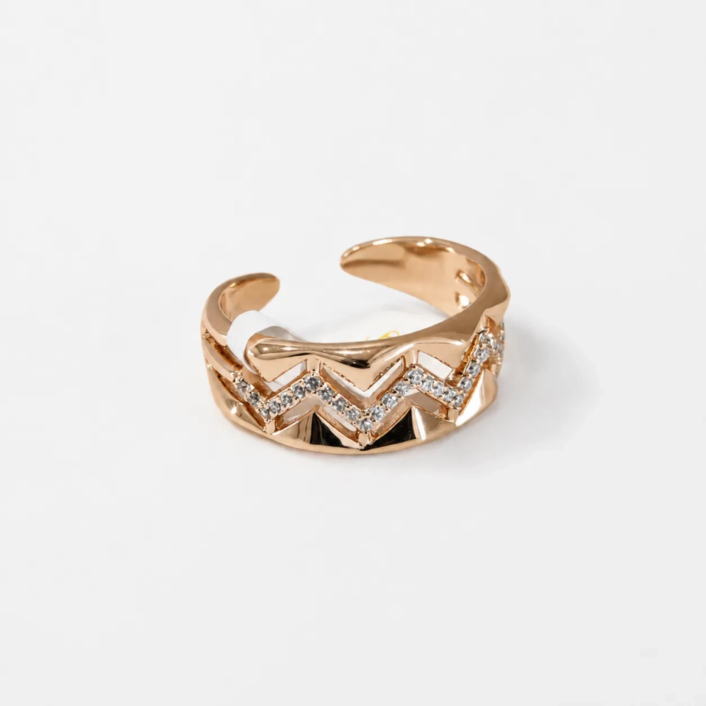 Кольцо Xuping «Зигзаг» Gold