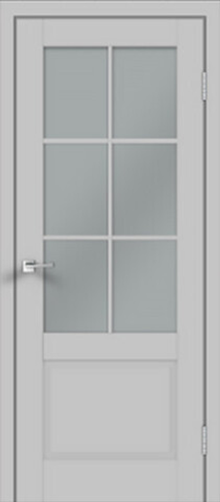 Межкомнатная дверь Velldoris Alto 12 PO Английская решетка Эмалит серый