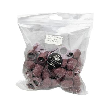 Колпачки абразива для педикюра, 13*19 мм, #150, brown 1 шт.