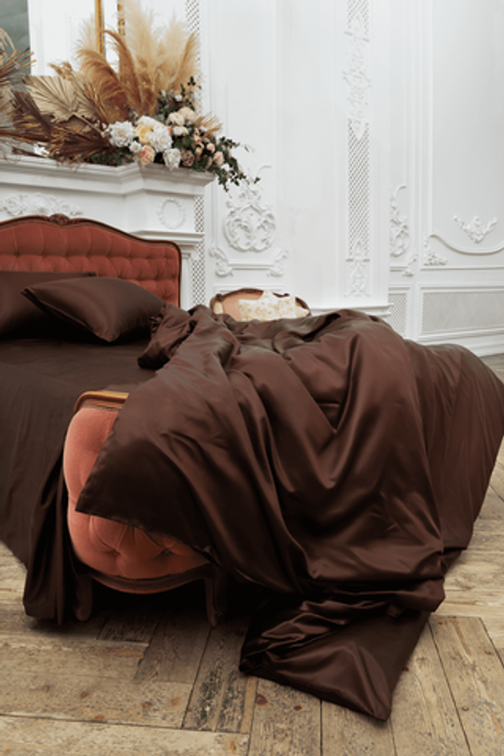 Простыня 260х280 German Grass Silk Bliss Chocolate Pie