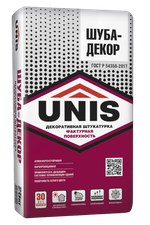Штукатурка UNIS ЮНИС ШУБА-ДЕКОР декоративная белая цементная  25 кг