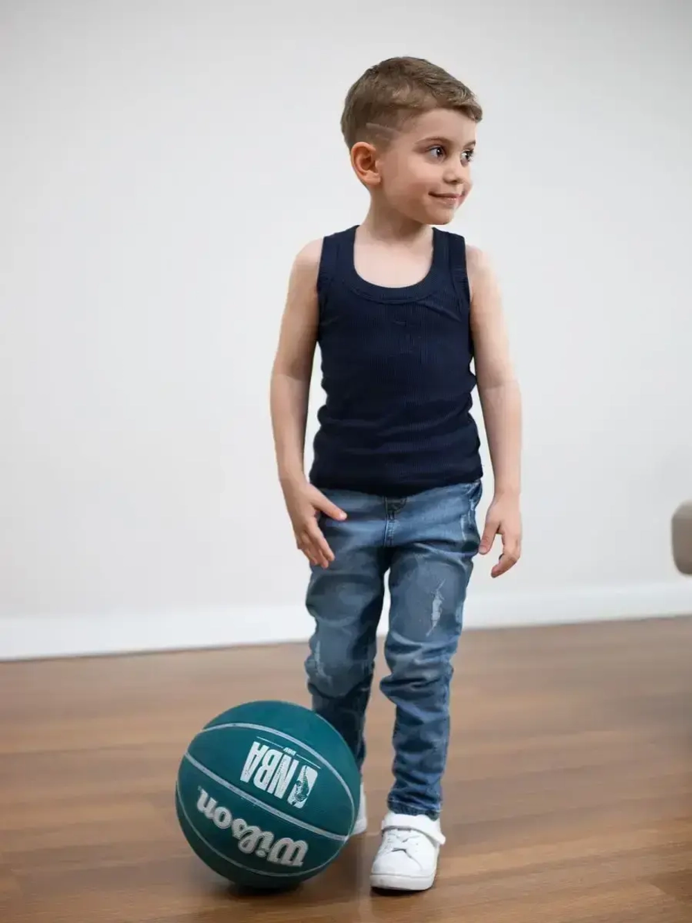 Майка детская бельевая для мальчика в сад