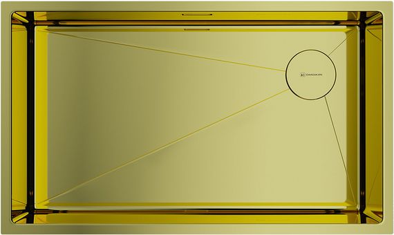 Мойка Omoikiri Taki 74-U/IF-LG Side нерж.сталь/светлое золото