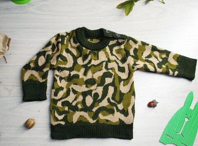 Джемпер для мальчиков 1822 р.68 Хаки