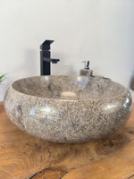Раковина из мрамора Donut Grey Medium DM-60347 (45*45*15см)