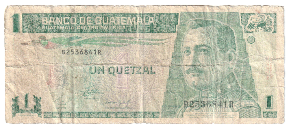 Guatemala, 1 Quetzal, 1993 - 1995, G