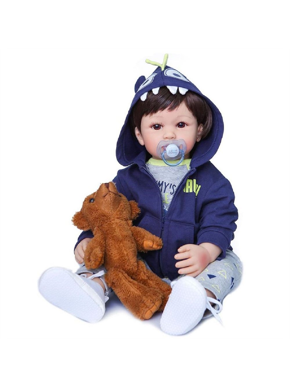 Кукла Реборн мягконабивная 60см в пакете (FA-009)