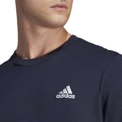 Мужское теннисное поло adidas Essentials Single Jersey Embroidered Small Logo T-Shirt Men - Dark Blue