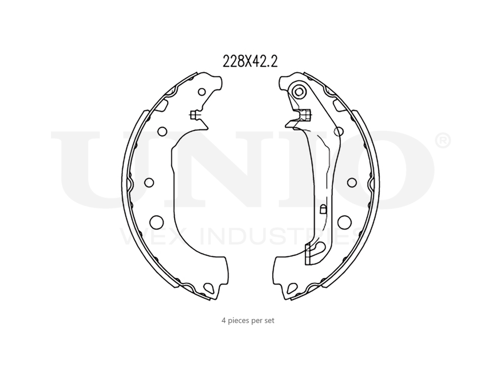Колодки тормозные бараб. задние UNIO BRP-10090