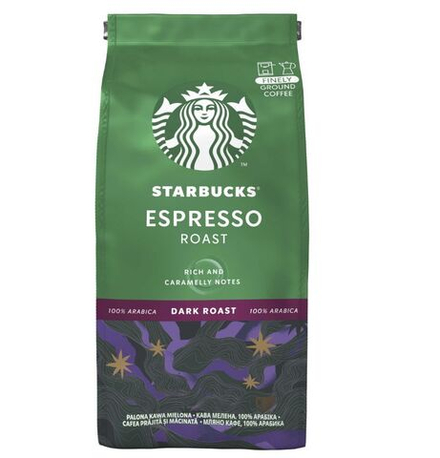 Кофе молотый Starbucks Espresso Dark Roast 200г