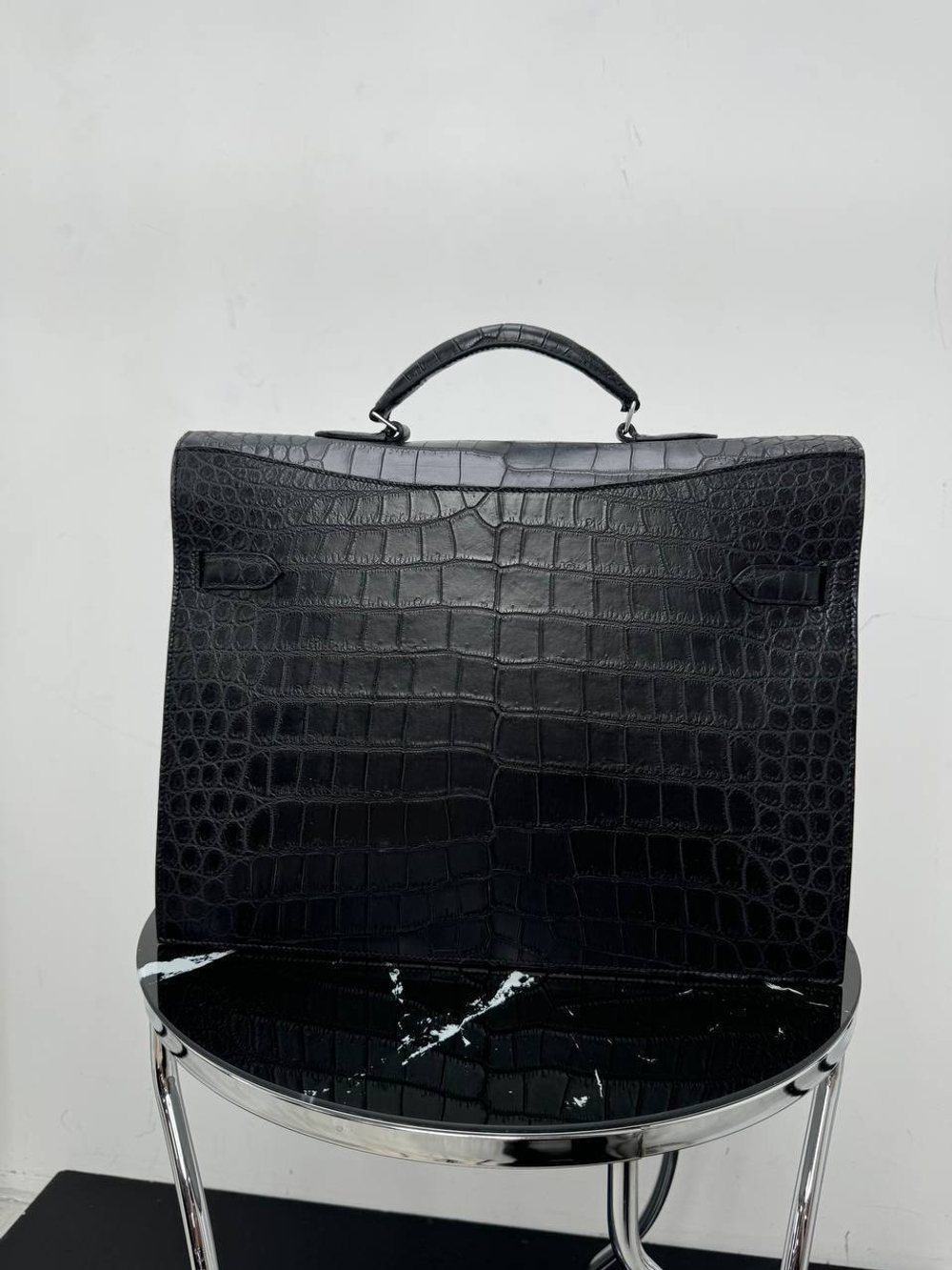 Портфель Hermes из кожи крокодила