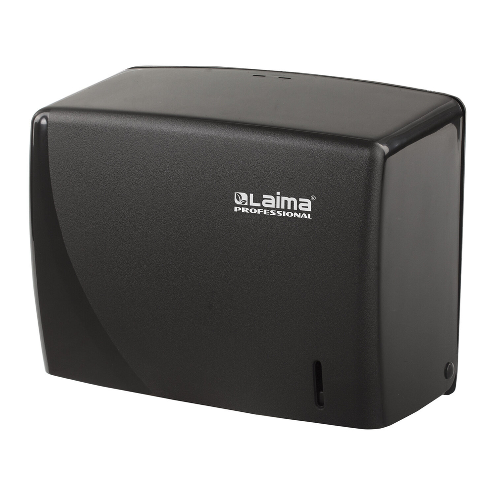 Диспенсер для полотенец LAIMA PROFESSIONAL ORIGINAL (Система H3), V-сложения, черный, ABS.