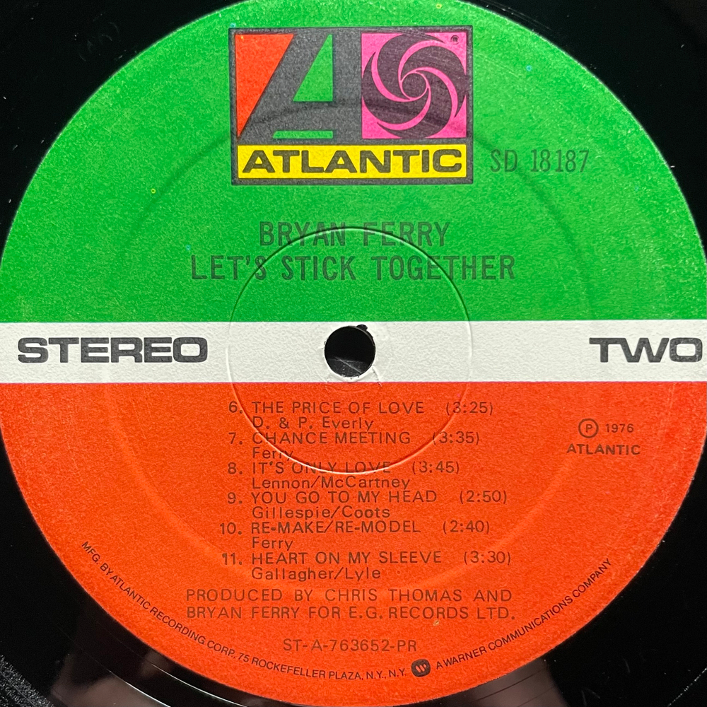 Bryan Ferry - Let's Stick Together (США 1976г.)