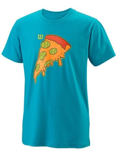 Футболка для мальчика теннисная Wilson Slice Tech Tee B - barrier reef
