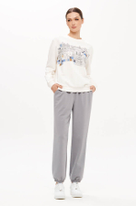 23351 Свитшот женский (молочный)