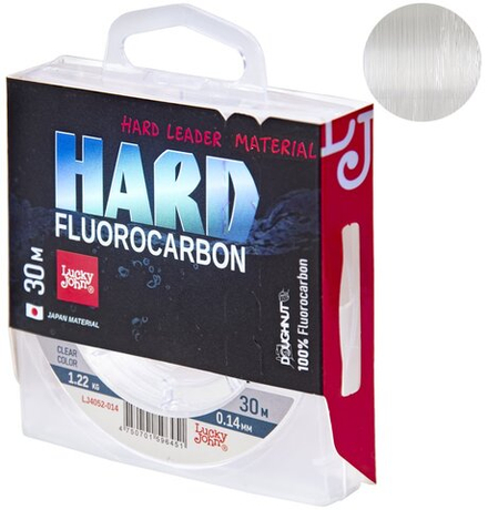 Леска моно. Lucky John FLUOROCARBON Hard 030/014