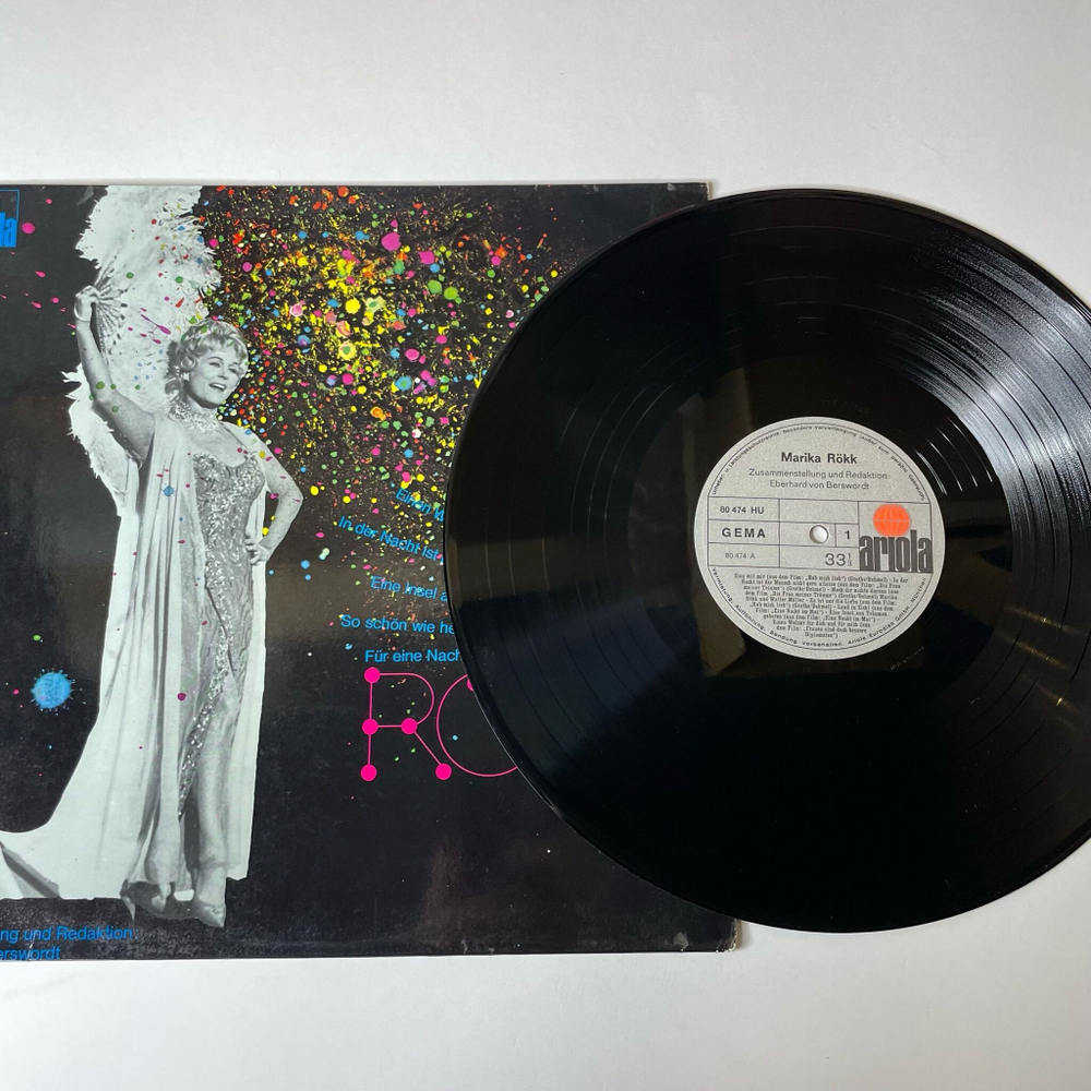 Винтажная виниловая пластинка LP Marika Rokk Марика Рёкк Sing Mit Mir (Germany 1976)
