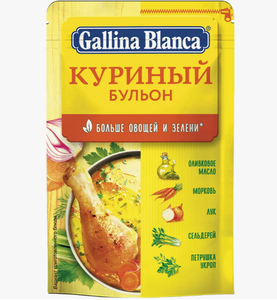 БУЛЬОН РАССЫПЧАТЫЙ GALLINA BLANCA КУРИНЫЙ 90ГР