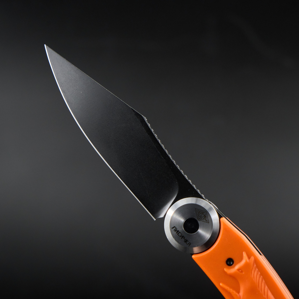 Нож складной Перемен Лисичка Оранжевая (blackwash)