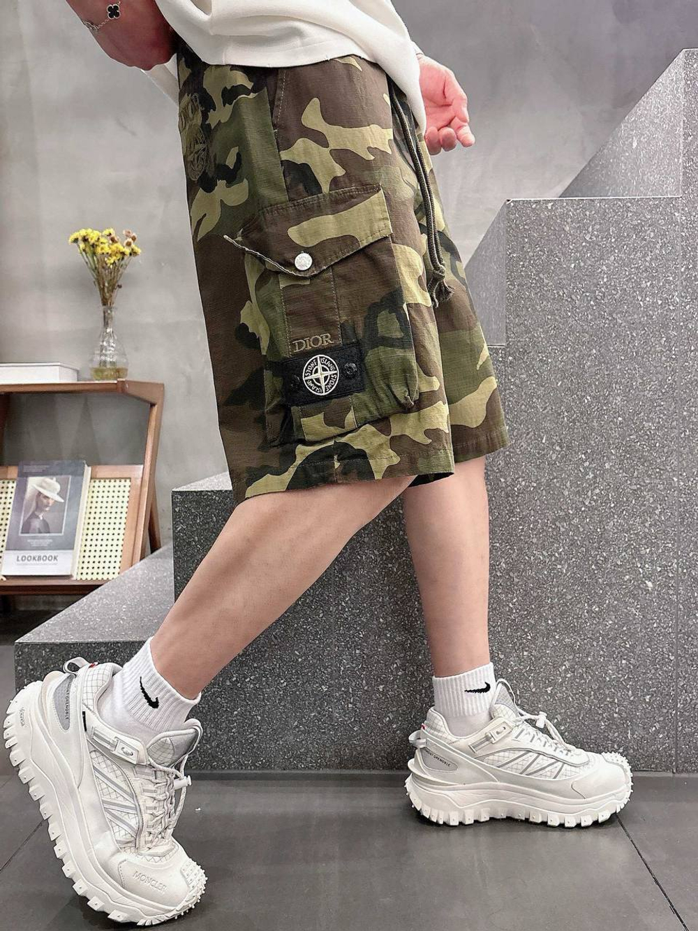 Шорты Stone Island & Dior