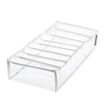 Органайзер прозрачный 40х20х10 см, 8 ячеек, Белый