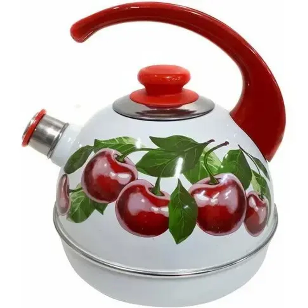 Чайник эмалированный 3,5л «Вишневый сад» Т04/35/03/28/Н13