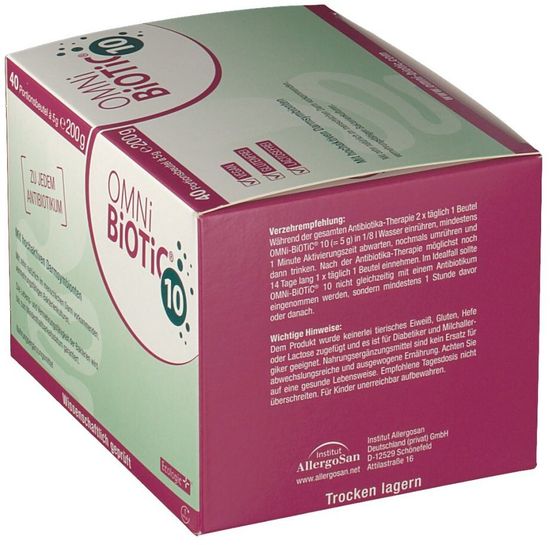 OMNi-BiOTiC 10 Пробиотик Омни-биотик 10, 40 порций по 5 г, Германия