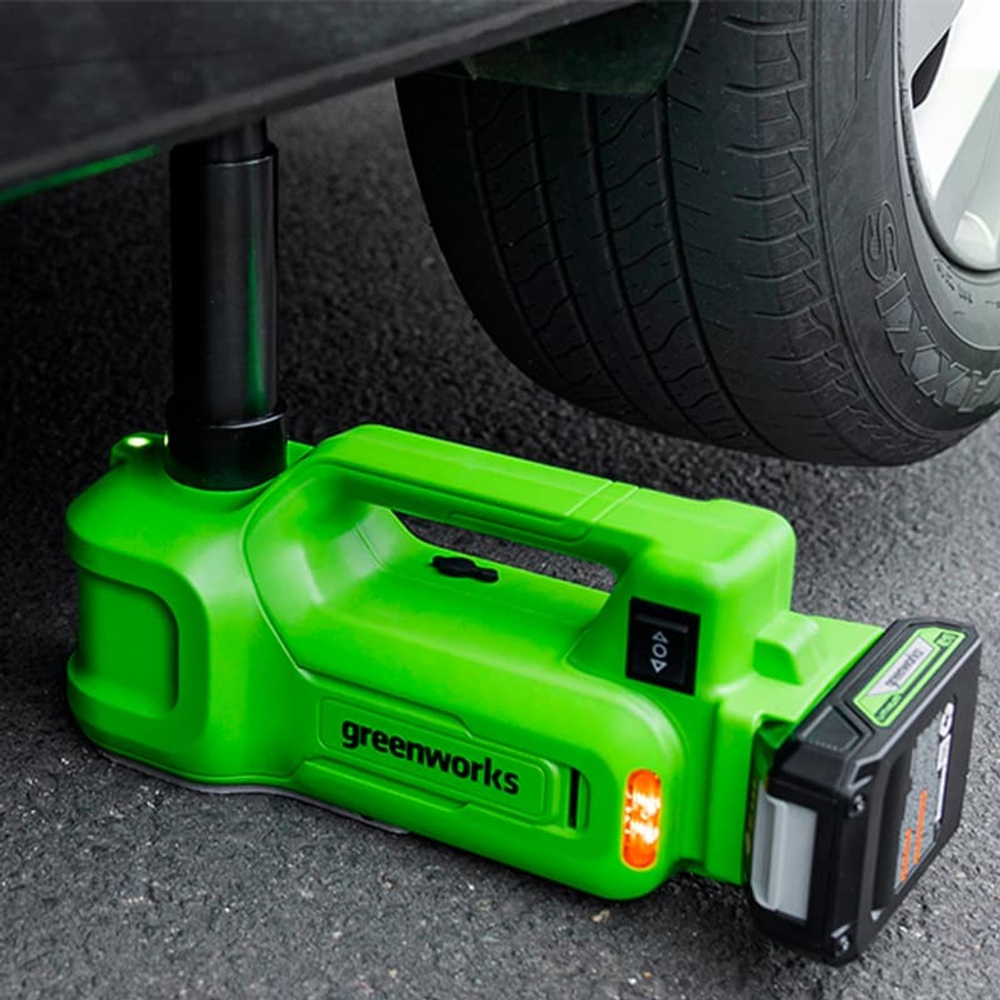 Домкрат гидравлический аккумуляторный Greenworks Арт.3401407, 24V