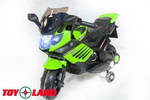 Детский электромотоцикл Toyland Minimoto LQ 158 зеленый фото №1