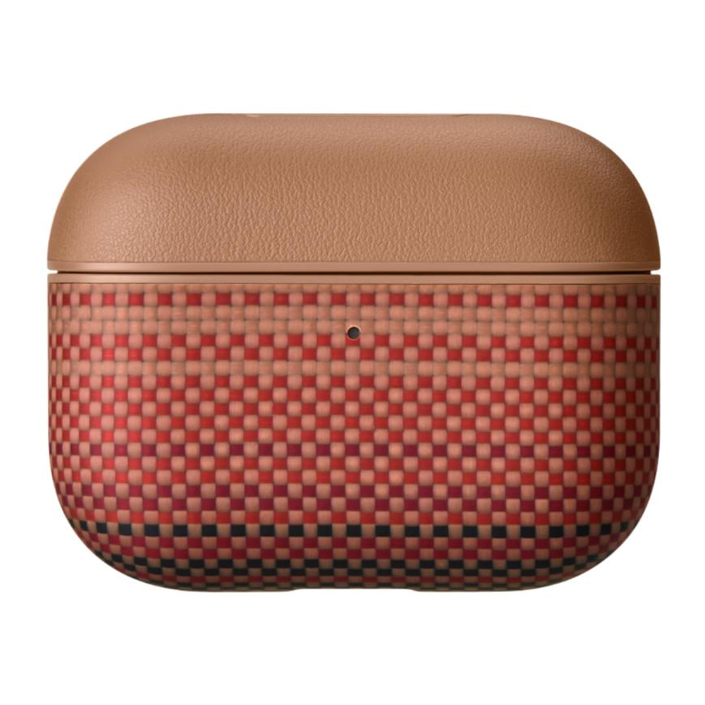 Арамидный чехол MagSafe PITAKA для AirPods Pro 3 Тонкий гибридный чехол из арамидного волокна и полиуретановой кожи