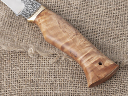 Нож "Щукарь", сталь Bohler N690, рукоять стабилизированная береза