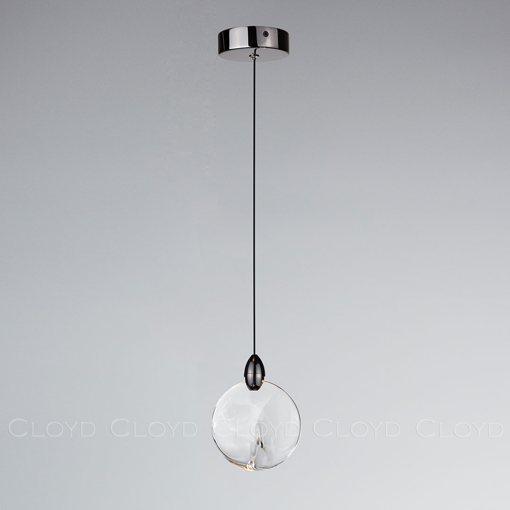 Подвесной светильник Cloyd GLOCK-B P1 / Ø12 см - черный (арт.12603)