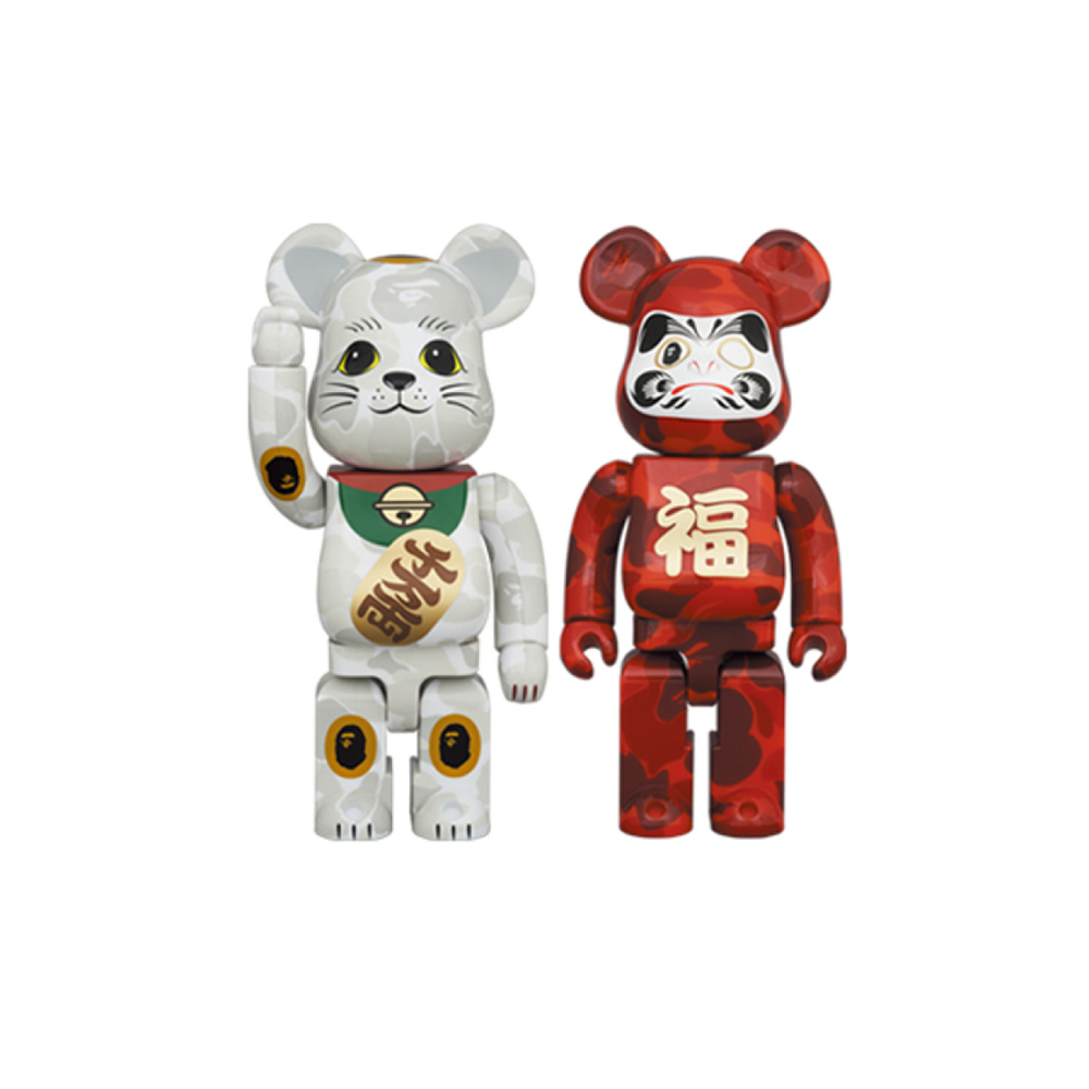 Дизайнерские игрушки BAPE x BE@RBRICK + 100%+100%/400%+400%, 1274934-601820538