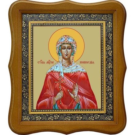 Конкордия Римская мученица. Икона на холсте.